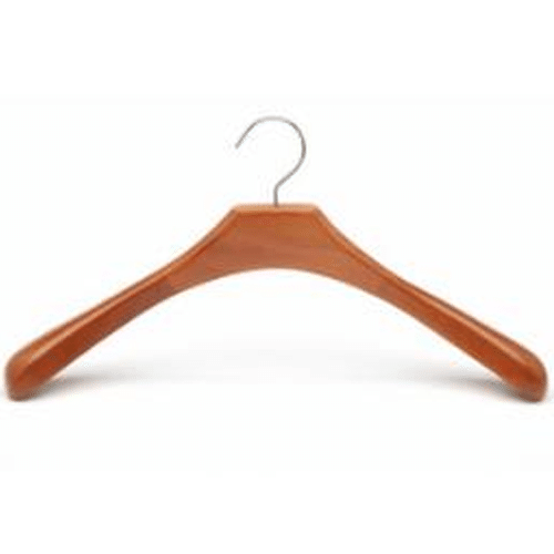 Cherry Color Wooden Thick Hanger for Heavy Duty Clothes, Wood Coat/Suit  Hangers